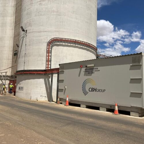 Kellerberrin switchroom in place at CBH grain terminal