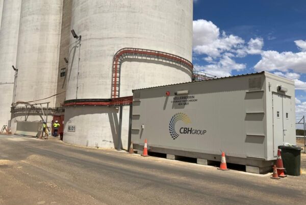 Kellerberrin switchroom in place at CBH grain terminal
